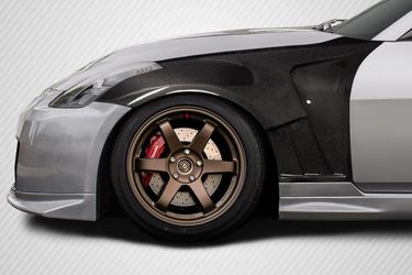Blemished 2003-2008 Nissan 350Z Z33 Carbon Creations AMS GT2 Front Fenders (+12mm) - 2 Piece