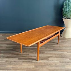 Danish Modern Teak Coffee Table with Magazine Shelf by Grete Jalk, c.1950’s
- Delivery Available