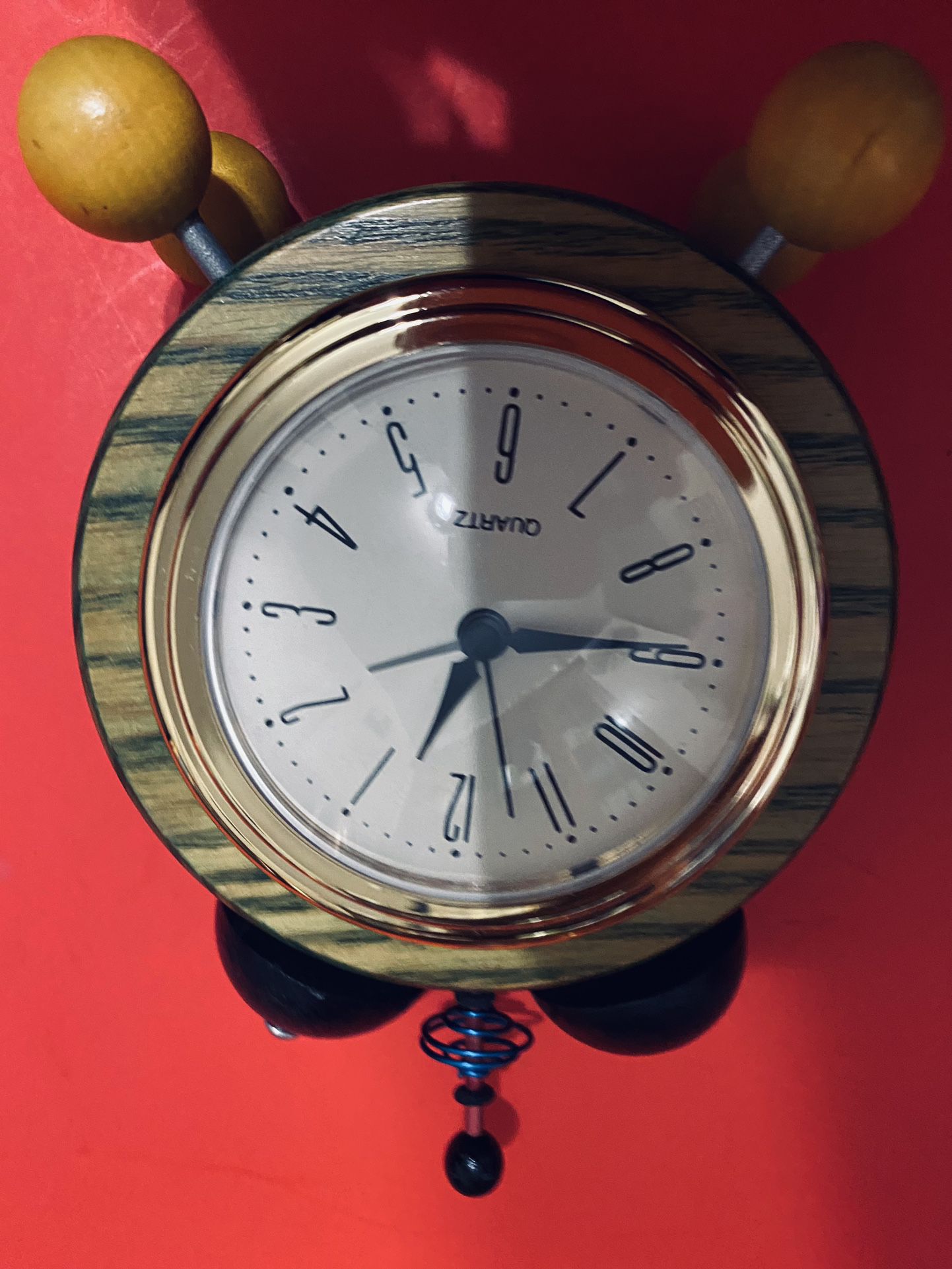 Quartz Wooden Alarm Clock