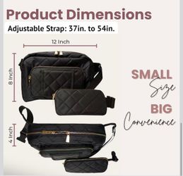 Black Crossbody Diaper Bag  (Brand: Lion & Light)