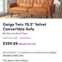 Leather Futon 