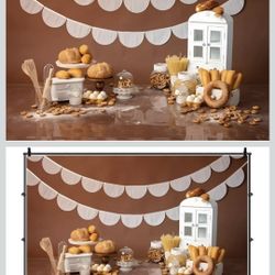  Bakery Baking Table Backdrop 7x5ft
