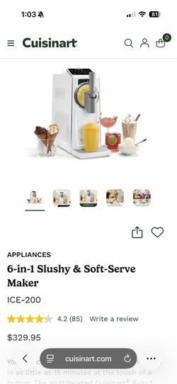Cuisinart Slush and soft serve machine