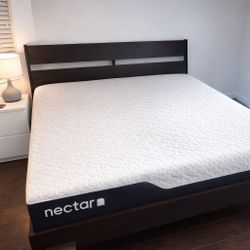 Queen Size Bed + Nectar Mattress – Excellent Condition