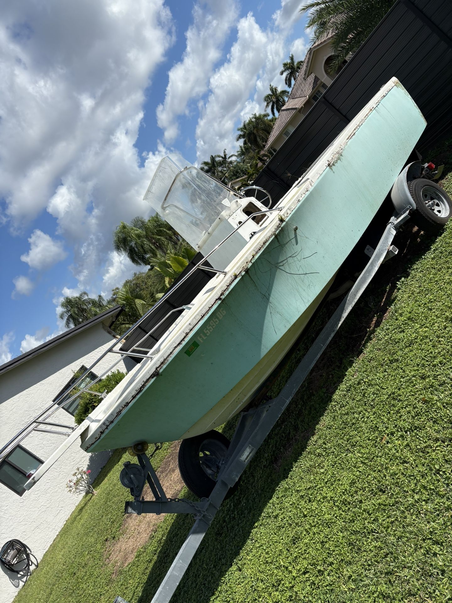 Bay Boat And Trailer