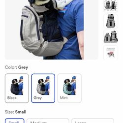 $25 Brand new Dog carrier front or rear back backpack. Holds 15 to 20 pound dog.