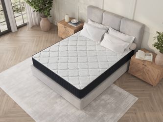 Assembled in USA - 10' Full Nest Basic Innerspring Hybrid Mattress, Pressure Relief, and Motion Isolation, CertiPUR-US and Oeko TEX Certified