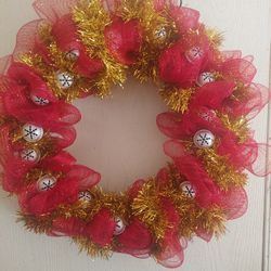 Red And Gold Wreath 