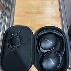 Bose quiet comfort over ear headphones black