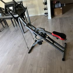 Sunny Health & Fitness Leg Presses Row N Ride Home Exercise Equipment For Arms, Glutes 
