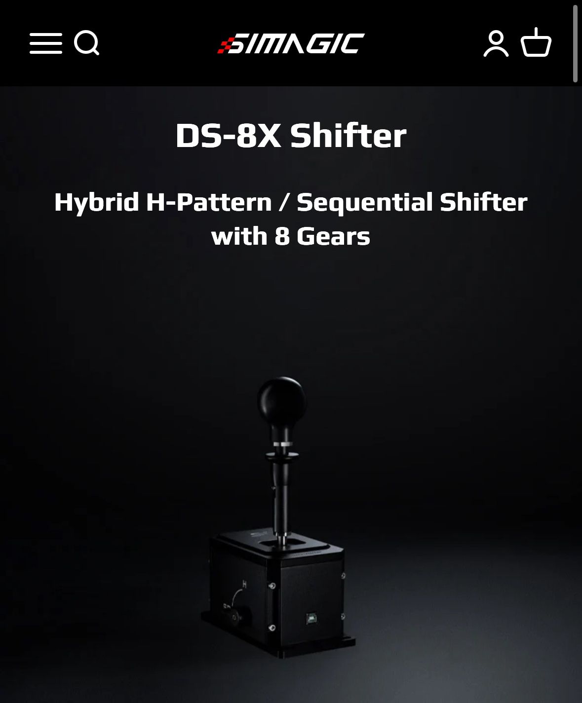 🎮 Simagic DS-8X Shifter - Like New! 🎮