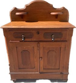 Antique wooden washstand