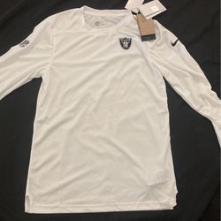 Raiders White Nike Dri Fit Shirt