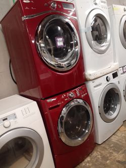 Mix and match front load washer and dryer set working perfectly with 4 months warranty