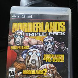 PS3 Borderlands triple Pack CIB ( includes All DLC on Disk ) 