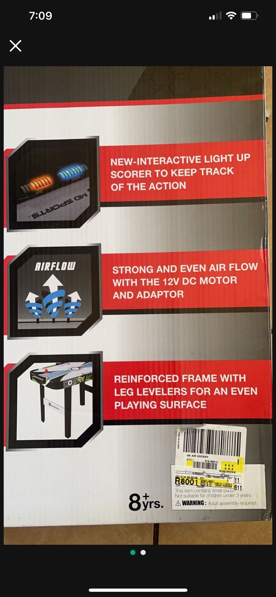 Kids Air Hockey Table