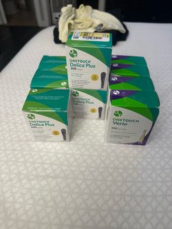 OneTouch Delica Plus Lancets & Verio Test Strips Bundle
