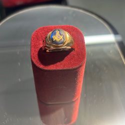 10K MENS FREE-FORM RING