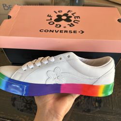 NEW Converse x Golf le Fleur Rainbow Sole Sneakers
