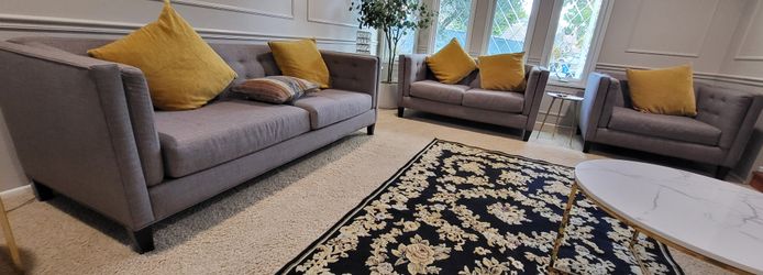 Sofa Set - Used 3 Pieces Set.