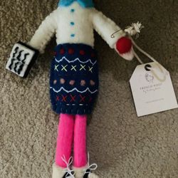 French knot Wool Doll (stitcher) Not A Toy