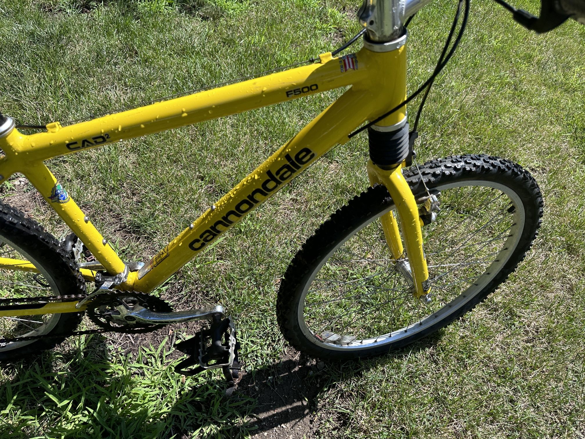 Cannondale F500 Yellow Vintage Cannondale F500 CAD2 Yellow