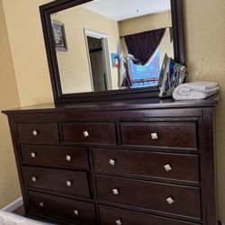 Mirror Dresser And Night Stands 