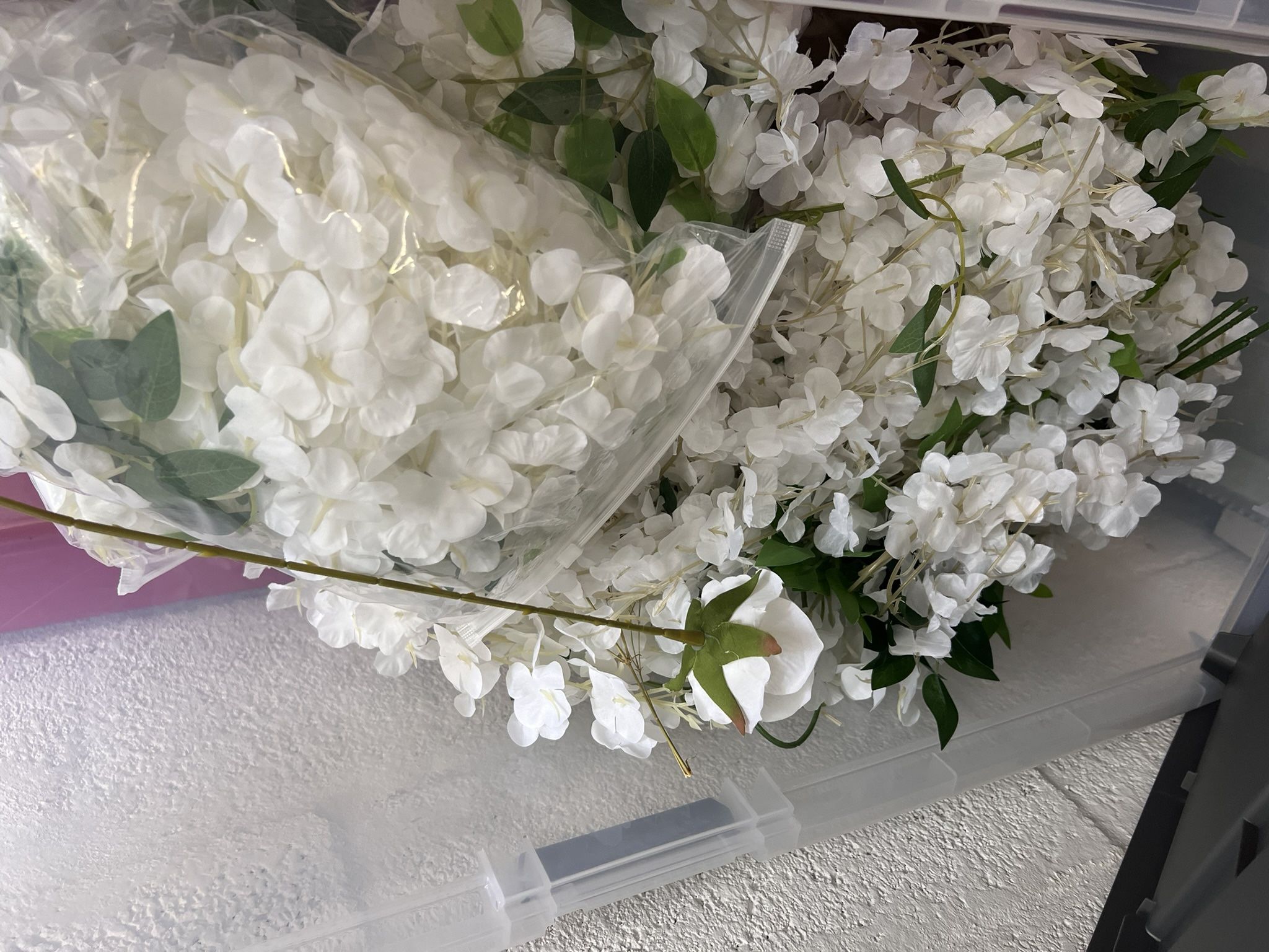 Faux Wisteria Flowers Garland