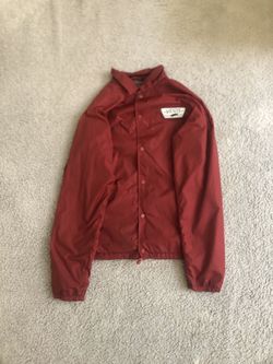 Vans button up windbreaker adult medium