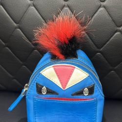 Small Blue Mini Backpack Charm