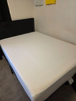 Full Size Mattress 10 Inch Green Tea Memory Foam Mattress paid 270.00 

Had for 1 year also have a full bed frame in another post