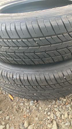 Pair of 165 80 15 Tires