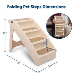 Folding pet steps