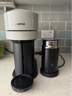 Nespresso Vertuo Next Espresso Roast Coffee Maker & Espresso Machine Bundle By Breville: Compatible with Nespresso Pods, Automatic Shut-Off