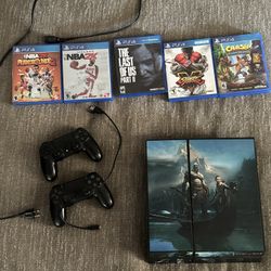 PS4 With 5 Games and 1TB SSD. God of War Edition