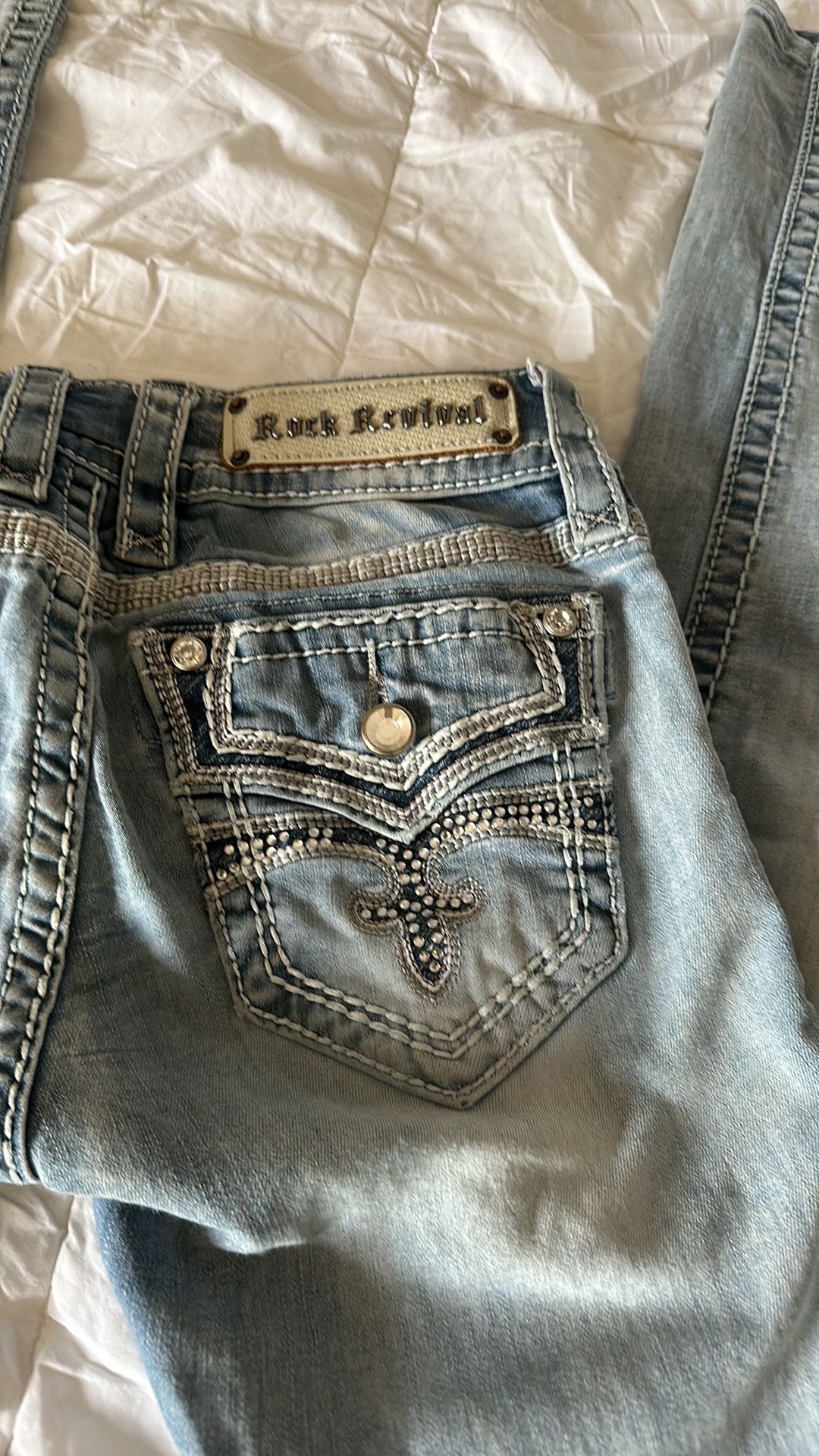 Rock Revival Skinny Jeans Sz 25