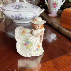 Small Porcelain Doll Figurine 