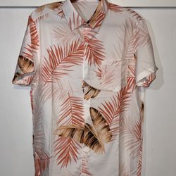 Tropical Print Shirt And Shorts Men’s Set