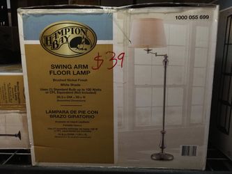 SWING FLOOR LAMPS IN BRUSHED NICKEL