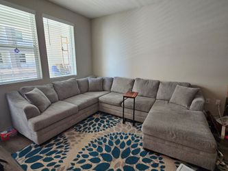 Dominic Silver 2 Piece Sectional with Chaise