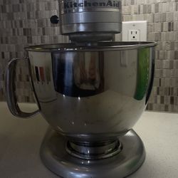 Kitchen Aid Mixer and Spiraling Attachment .  