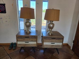 Living Spaces Night stands, Lamps