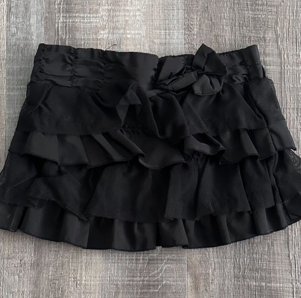 Baby Girls Size 18 Months Black 4-Layer Ruffled Skirt