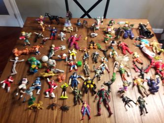 Older wind up toys and figures