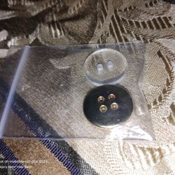 NEW Gold & Clear Spare Buttons Only $1!!!