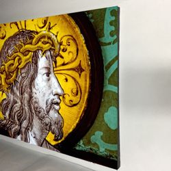 Canvas wall decoration 30”x42”. Brand new we can make it in different sizes, from  4.5”x4.5” to 30”x66”, Wood frame and sprayed with glossy clear coat