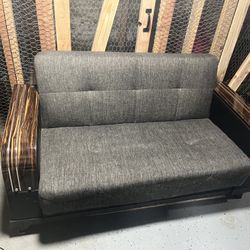 Green sofa W/ Storage Unit