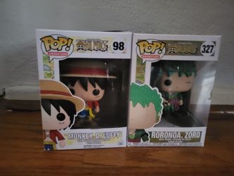 Funko Pop One Piece Luffy #98 and Zoro #327