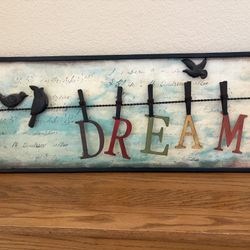 “HOBBY LOBBY” 3-D Inspirational “DREAM” Wall Decor