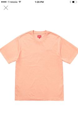Supreme Overdyed Tee Peach Size L